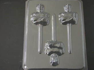 192sp Strong Ranger Face and Torso Chocolate or Hard Candy Lollipop Mold